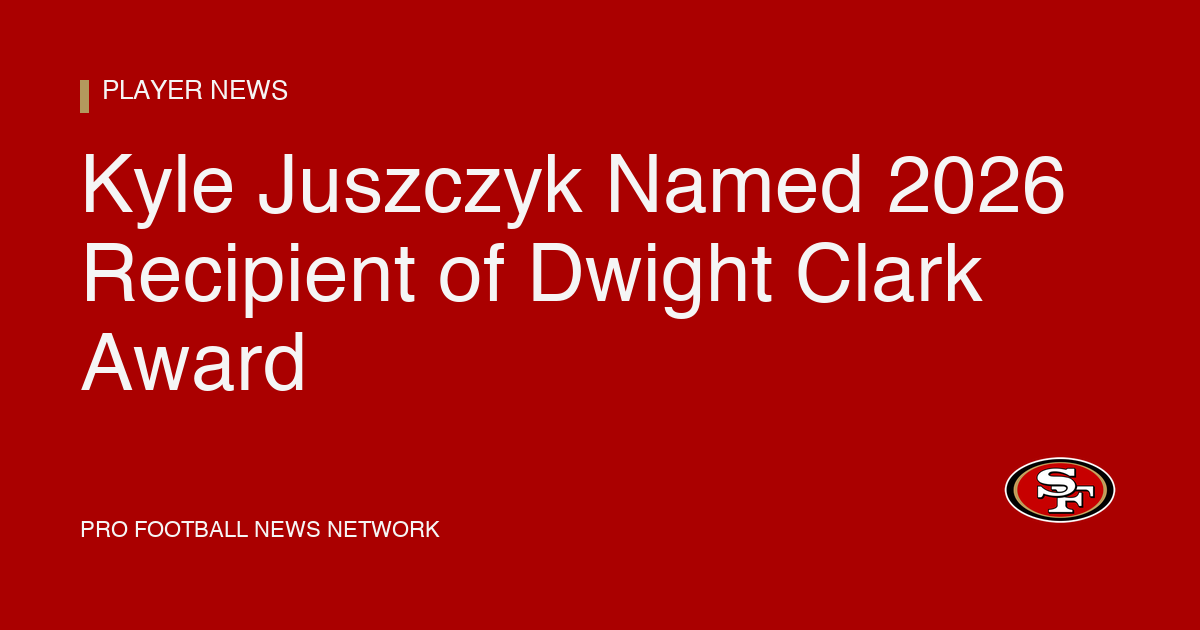 Kyle Juszczyk Named 2026 Recipient of Dwight Clark Award