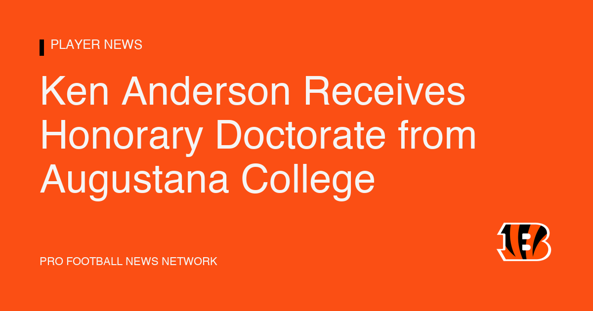 Ken Anderson Receives Honorary Doctorate from Augustana College