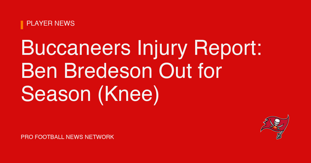 Buccaneers Injury Report: Ben Bredeson Out for Season (Knee)