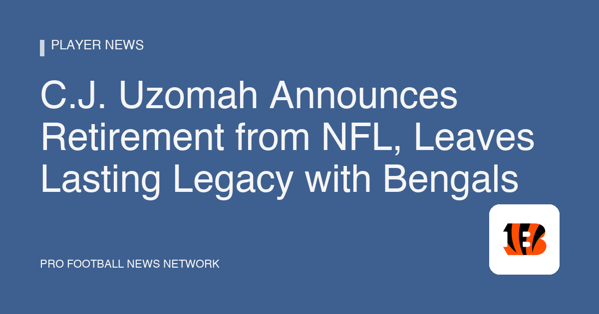 C.J. Uzomah Announces Retirement from NFL, Leaves Lasting Legacy with Bengals