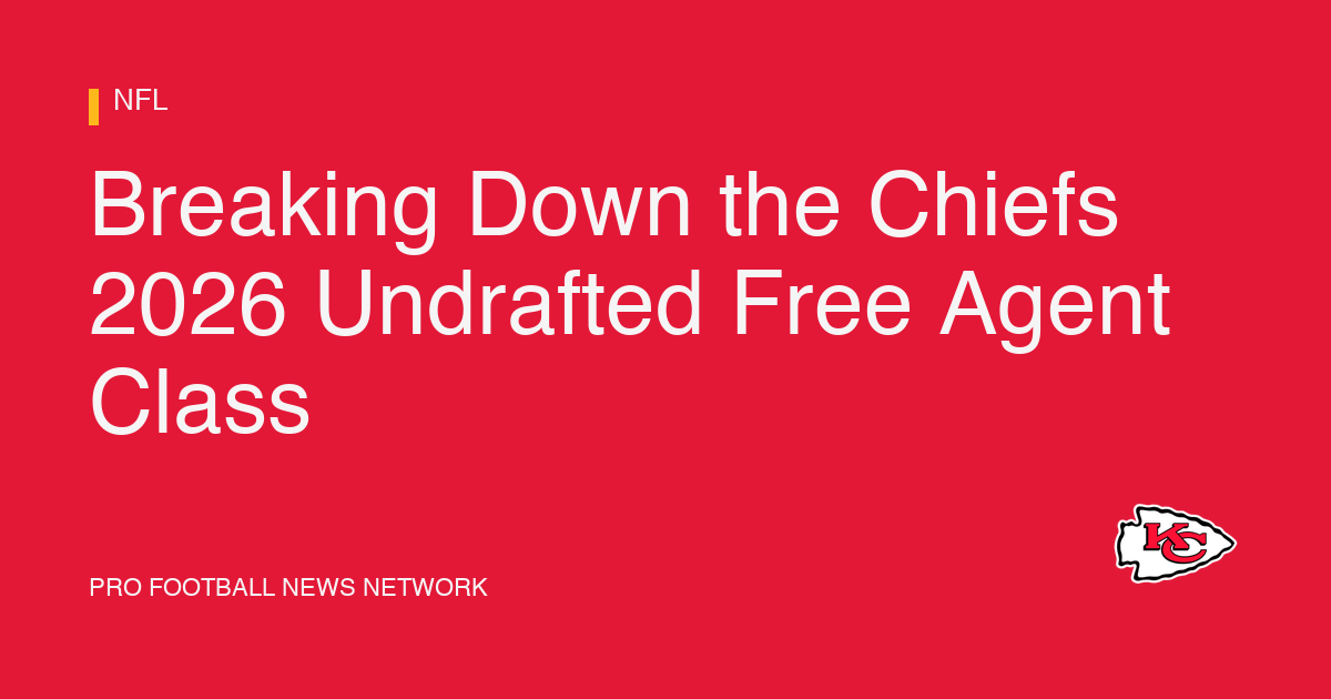 Breaking Down the Chiefs 2026 Undrafted Free Agent Class