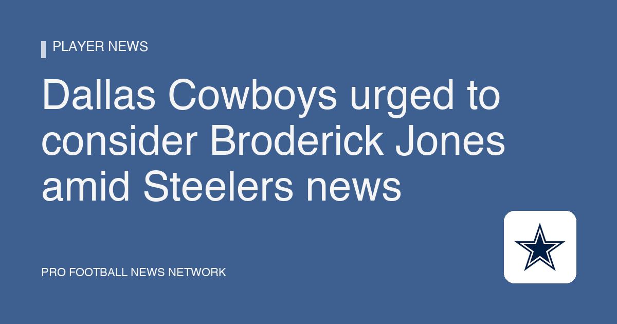 Dallas Cowboys urged to consider Broderick Jones amid Steelers news