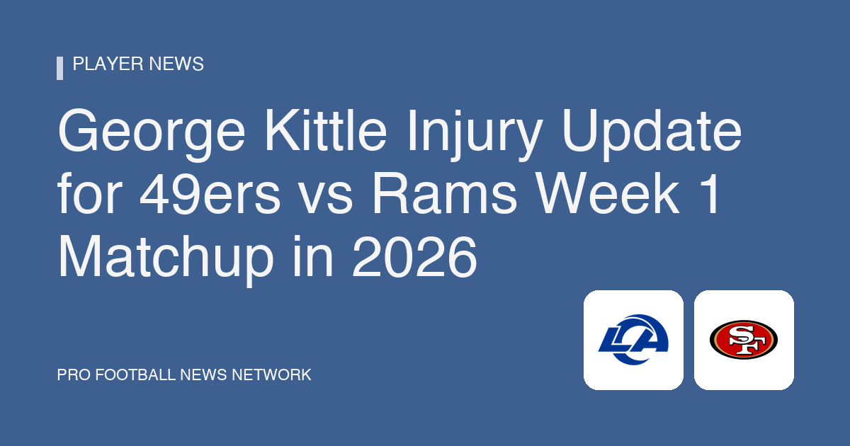 George Kittle Injury Update for 49ers vs Rams Week 1 Matchup in 2026
