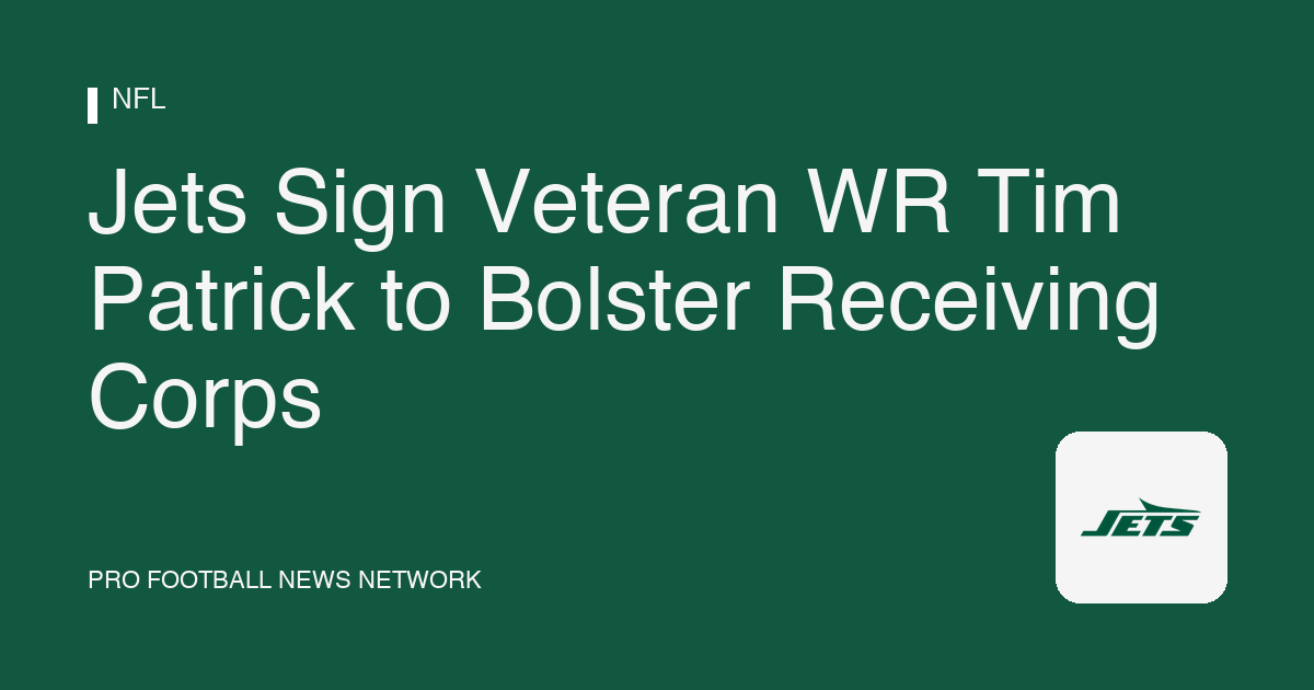 Jets Sign Veteran WR Tim Patrick to Bolster Receiving Corps