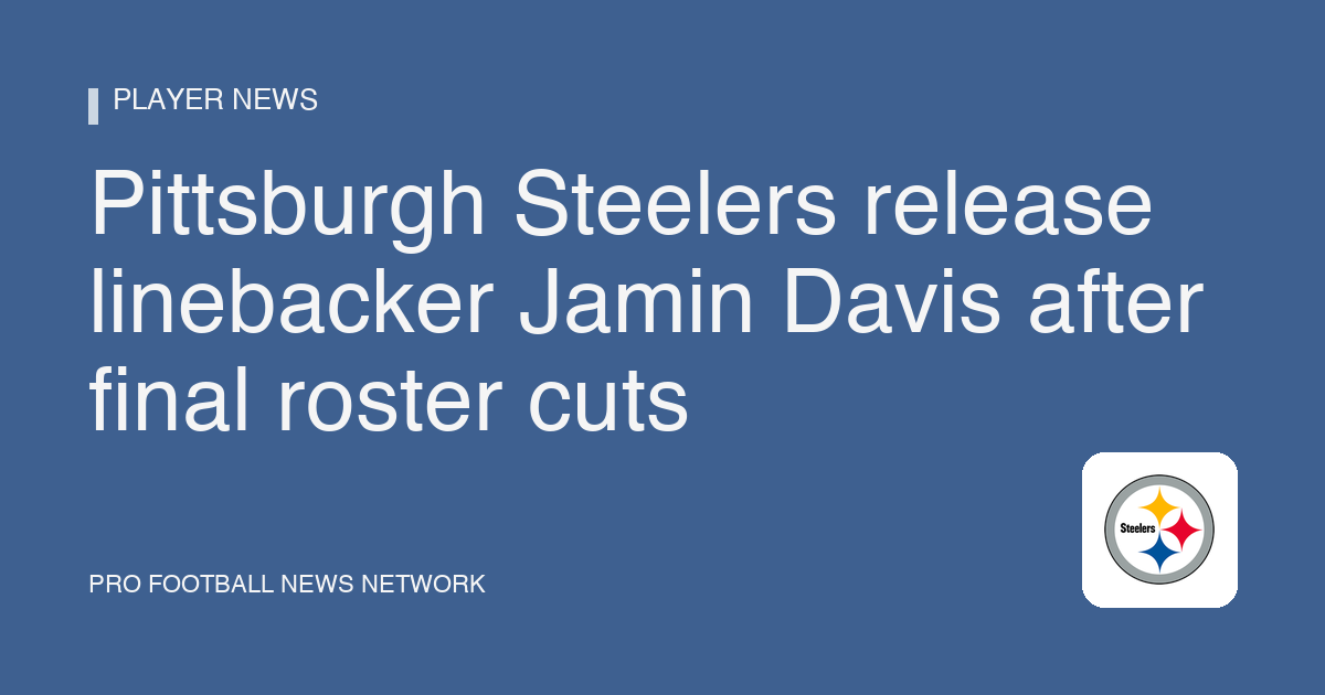 Pittsburgh Steelers release linebacker Jamin Davis after final roster cuts