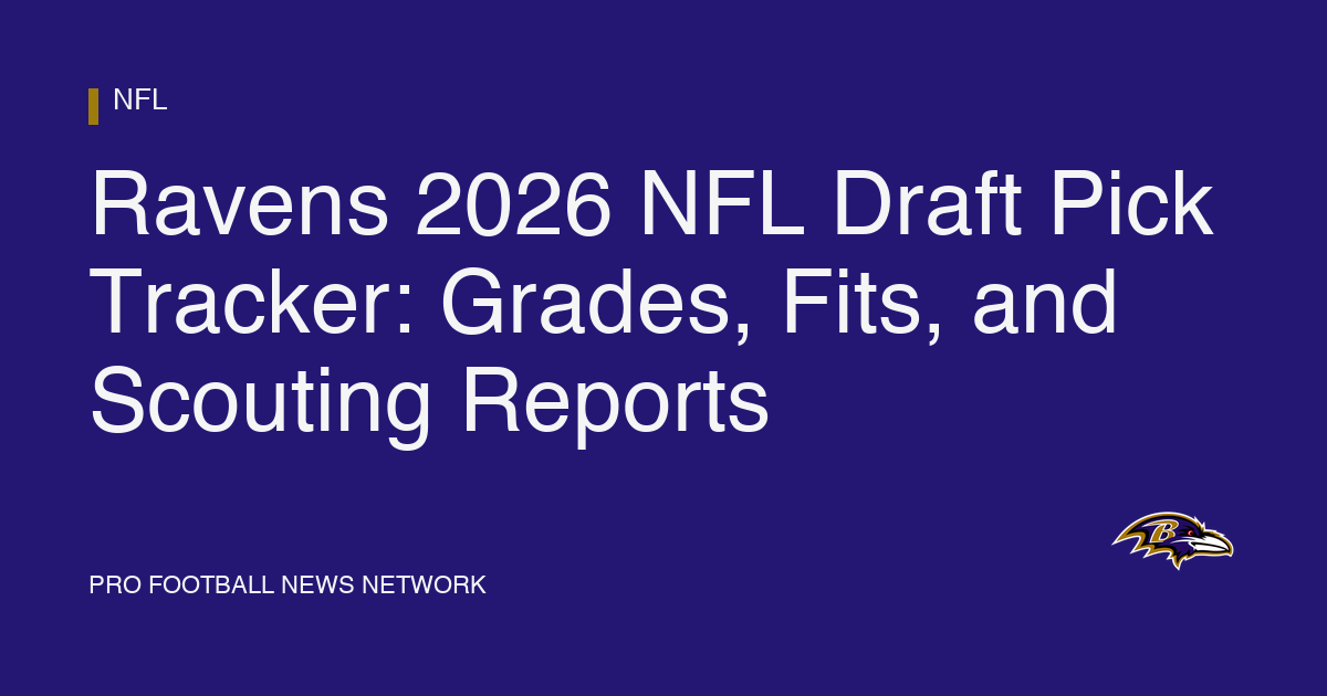 Ravens 2026 Draft Pick Tracker: Grades & Analysis